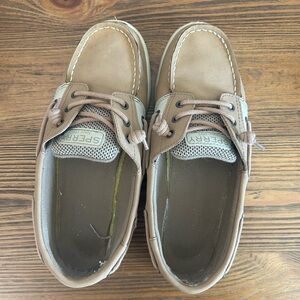 Sperry Light Brown Leather Boat Shoes